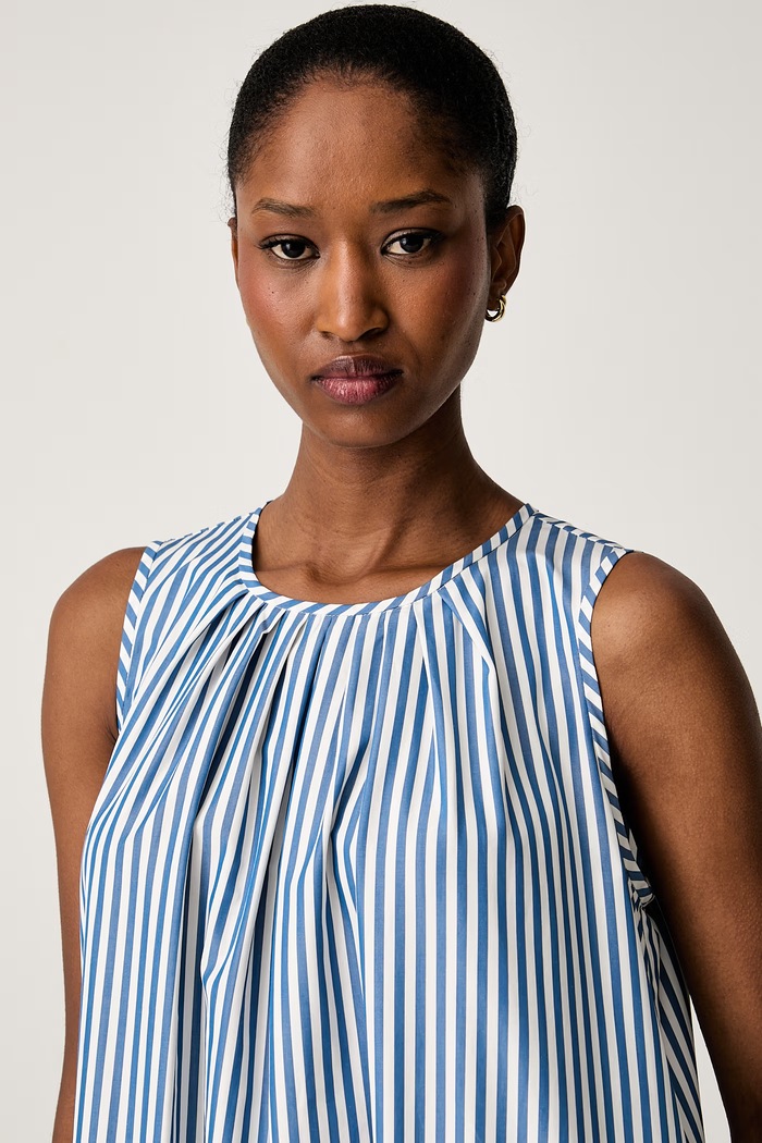 Weekend Max Mara sukienka letnia bawełniana WKDCAPO niebieski 2625226031600