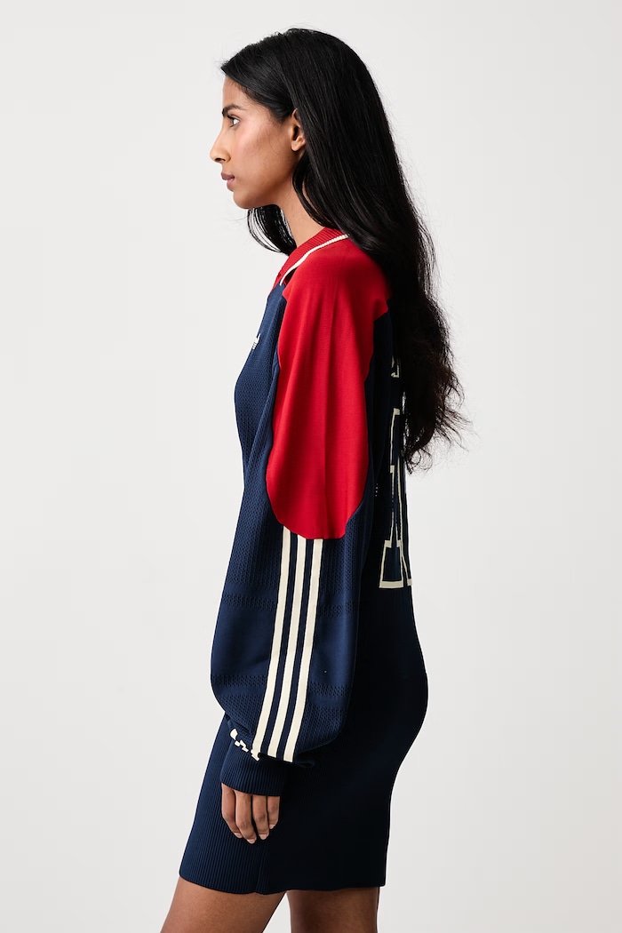 Sukienka gładka adidas Originals KR9599 granatowy