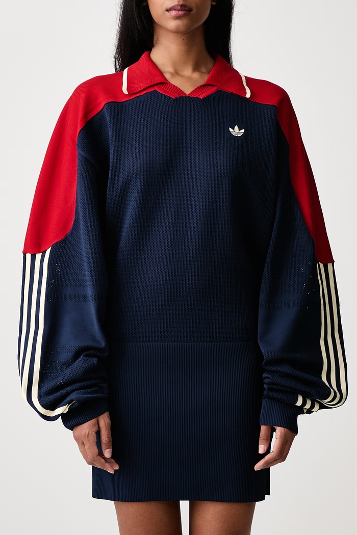 Sukienka gładka adidas Originals granatowy KR9599
