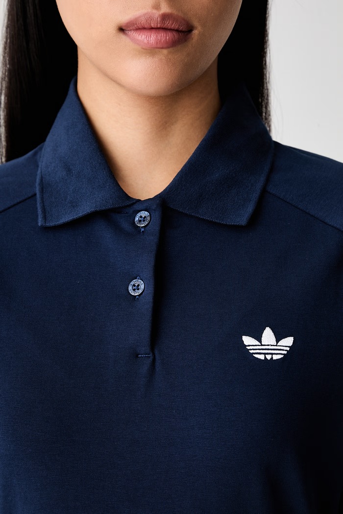 adidas Originals sukienka bawełniana z elastanem KU0510 granatowy