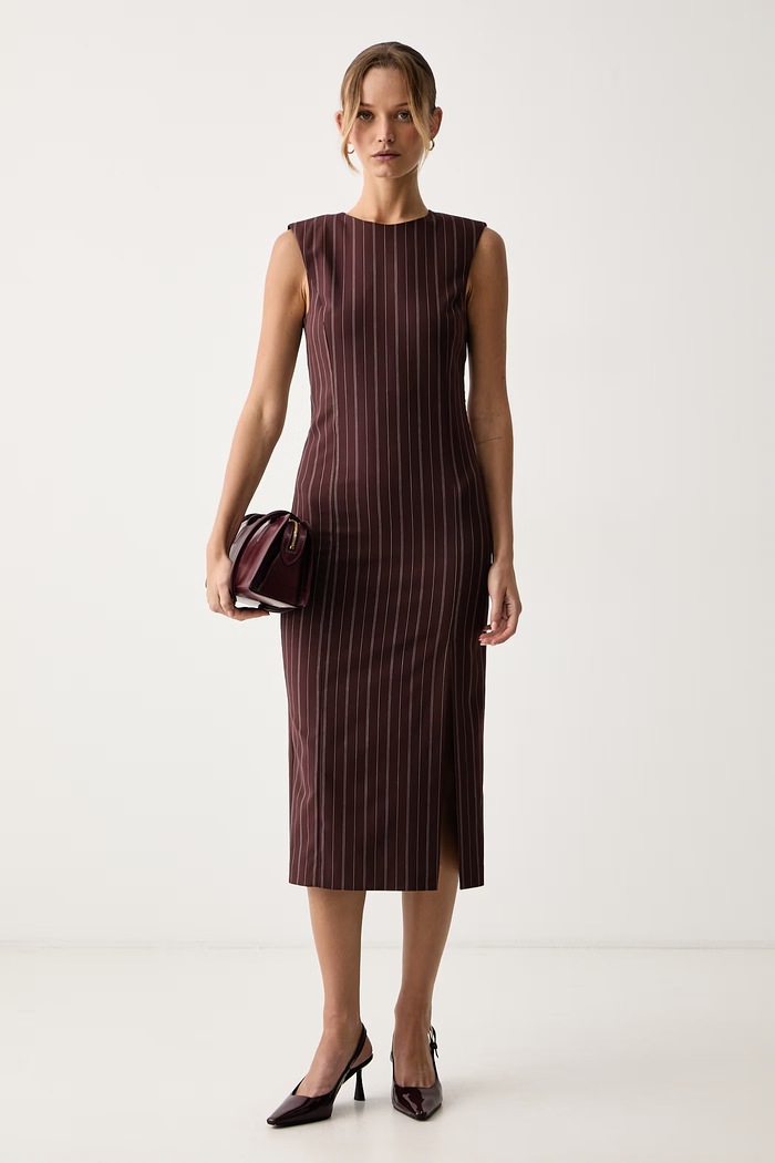 Patrizia Pepe Sukienka 8A0555.C7001 brązowy AW26