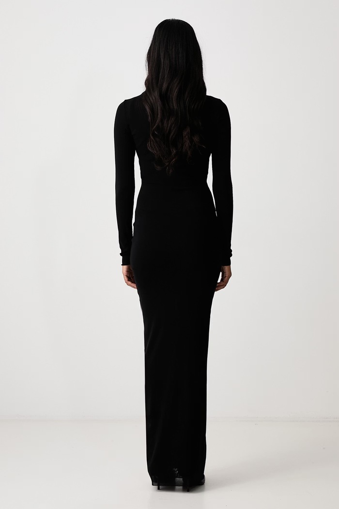 Odzież Jean Paul GAULTIER JPG Logo sukienka bodycon 26.04.W.DR185.M000 czarny