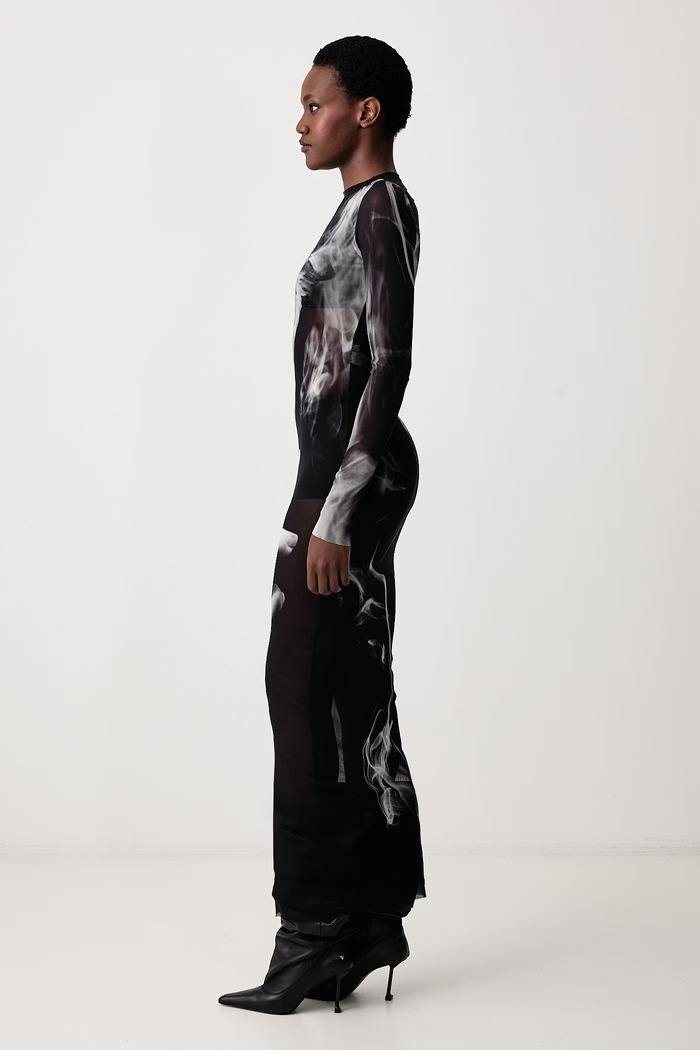 Jean Paul GAULTIER Smoking Women sukienka czarny 26.04.W.DR191.M031P