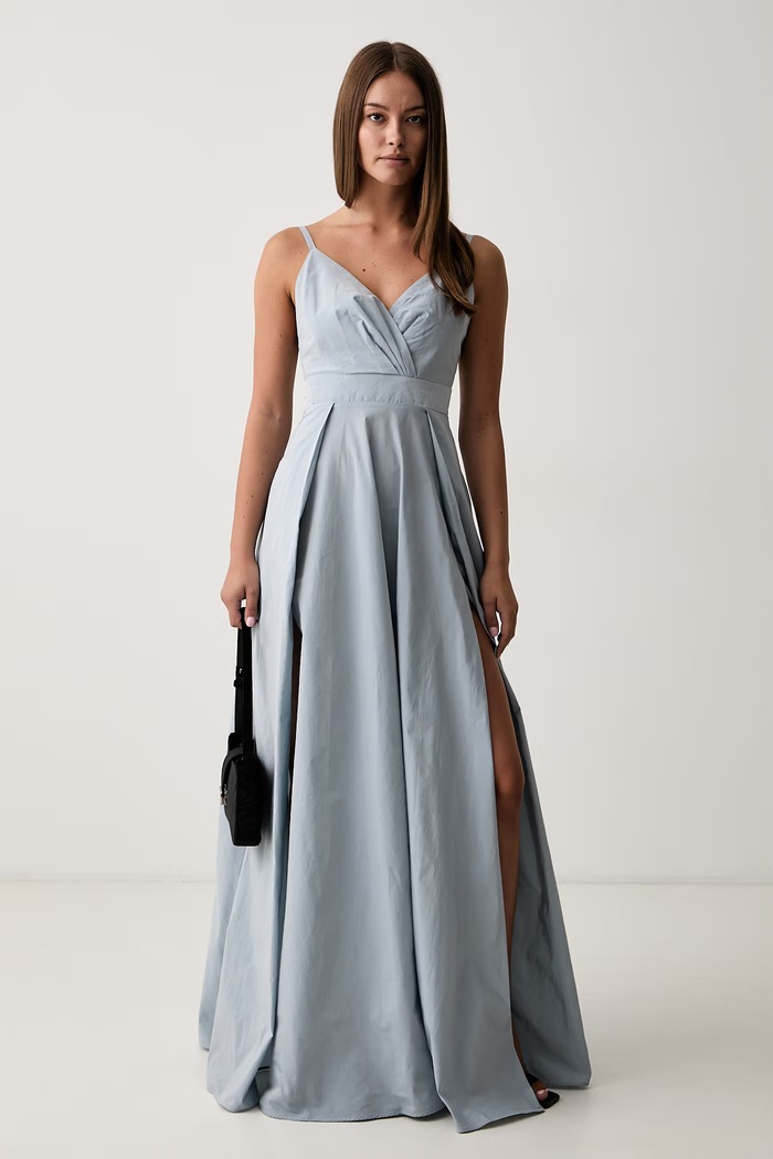 Pinko obleka A-kroja 107588.A3GK modra AW26