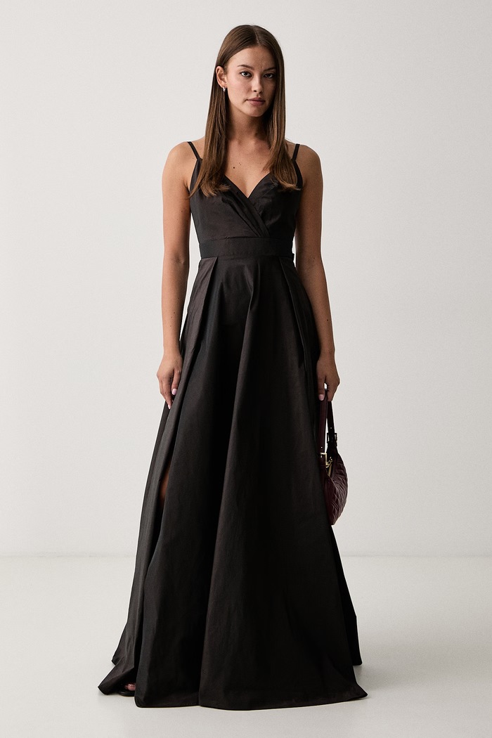 Pinko rozšířené šaty 107588.A3GK hnědá AW26