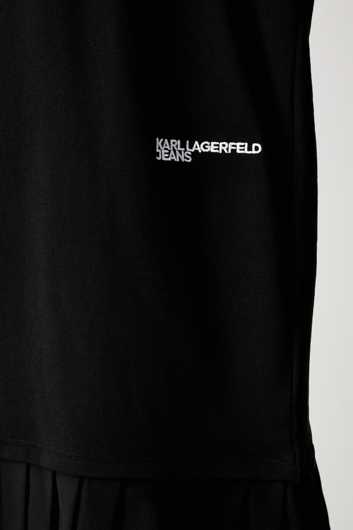Karl Lagerfeld Jeans vestito oversize in cotone B3W13005 nero