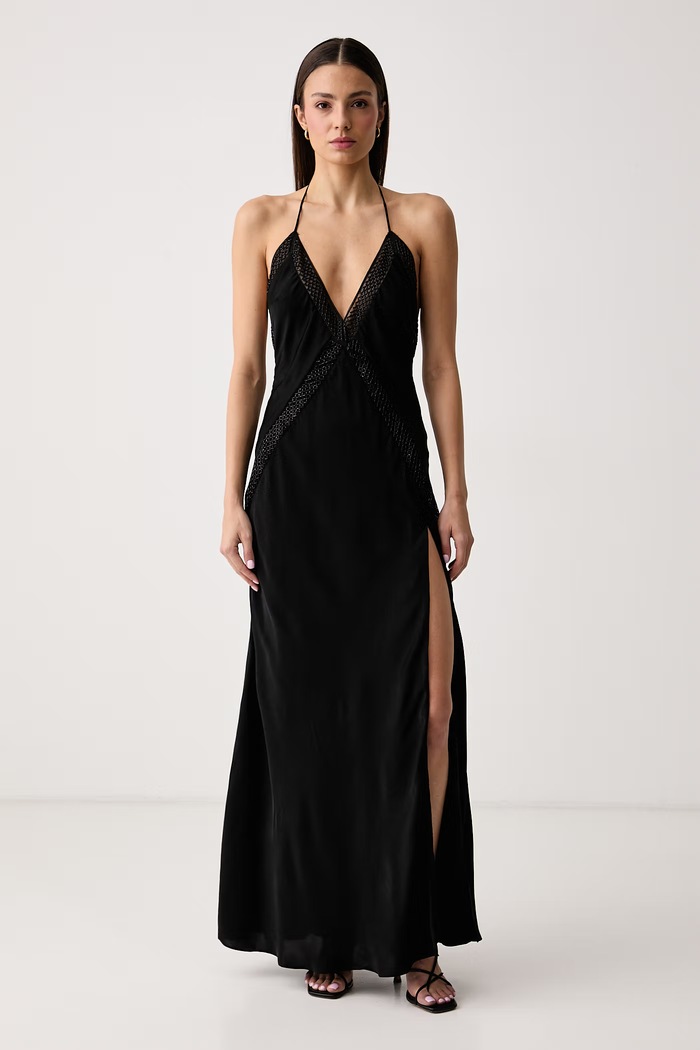 Bardot Sukienka bieliźniana OLENA czarny 60639DB