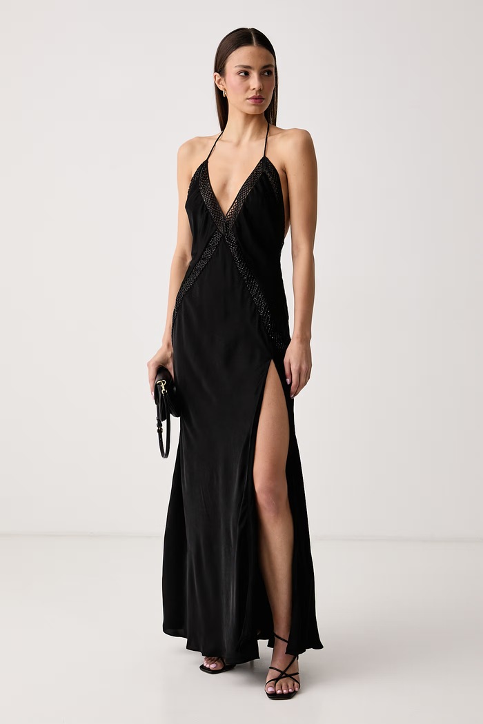 Bardot Sukienka bieliźniana OLENA 60639DB czarny AW26
