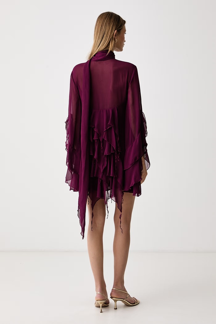 Odzież Bardot Sukienka ALAIA 60599DB bordowy
