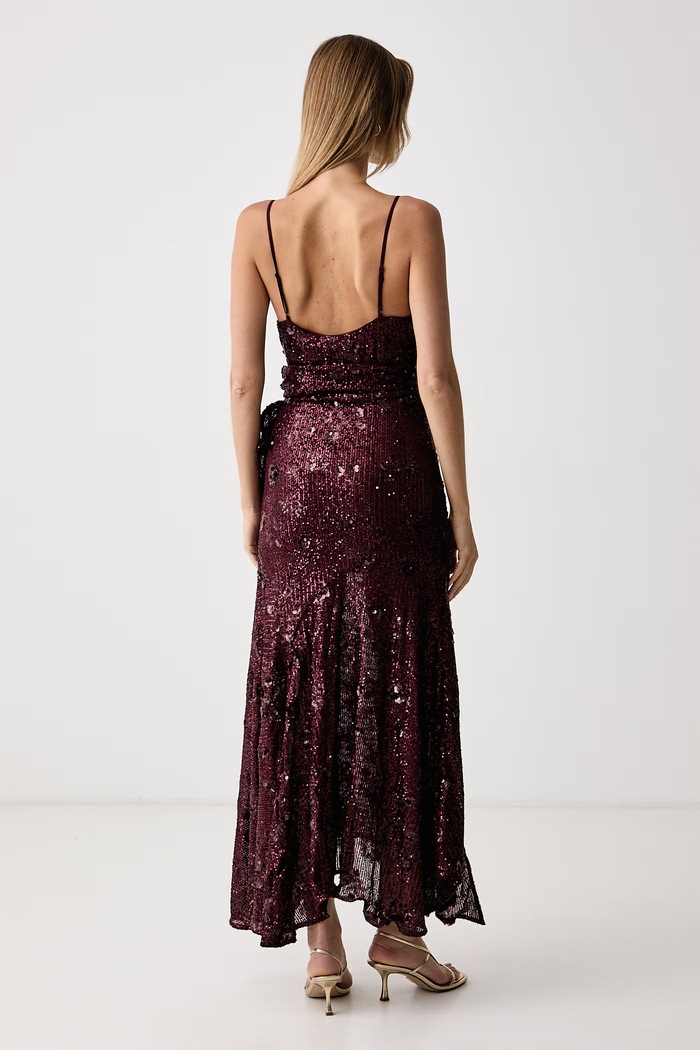 Odzież Bardot Sukienka SORREL 60571DB1 bordowy
