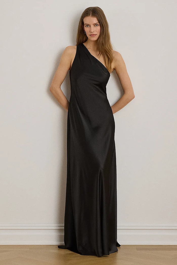 Lauren Ralph Lauren sukienka asymetryczna czarny 253P14047