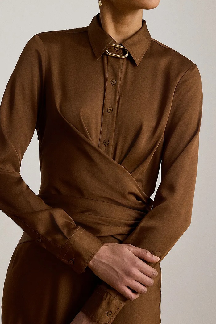 Lauren Ralph Lauren sukienka brązowy 253P13736