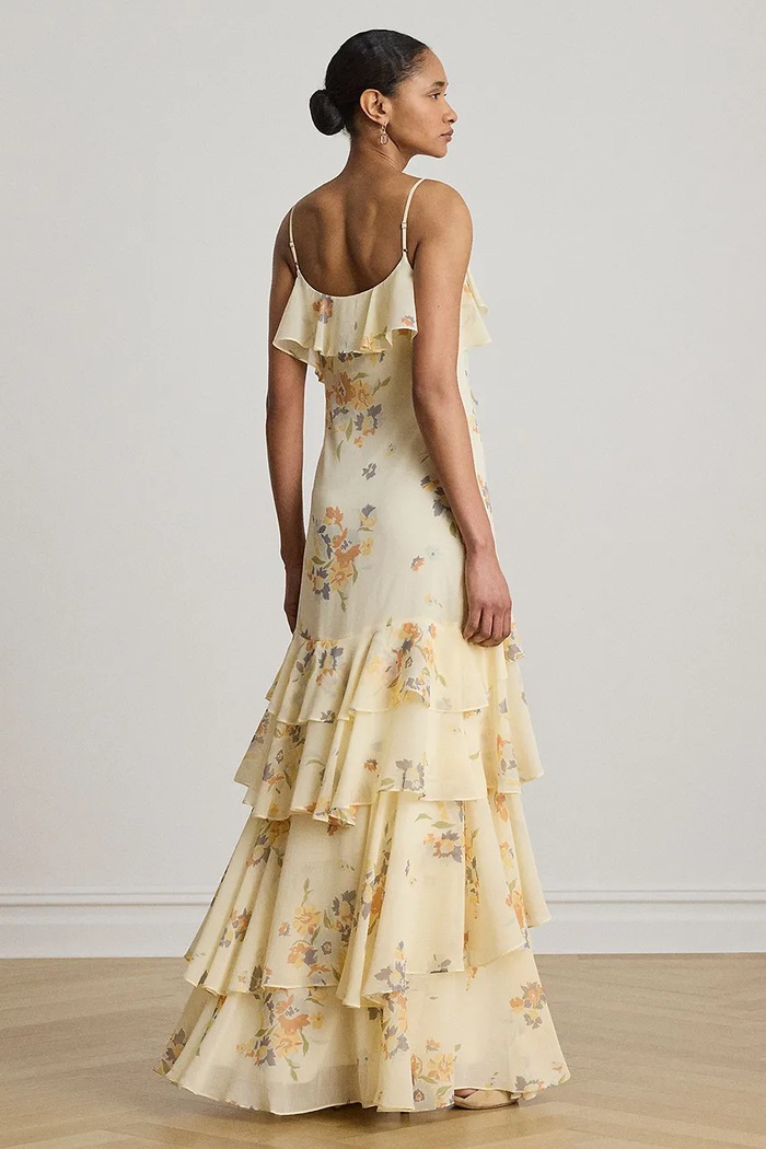 Lauren Ralph Lauren rozšířené šaty 253B24688 béžová AW26