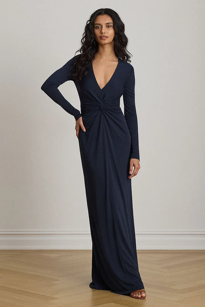Lauren Ralph Lauren sukienka granatowy 253P14777