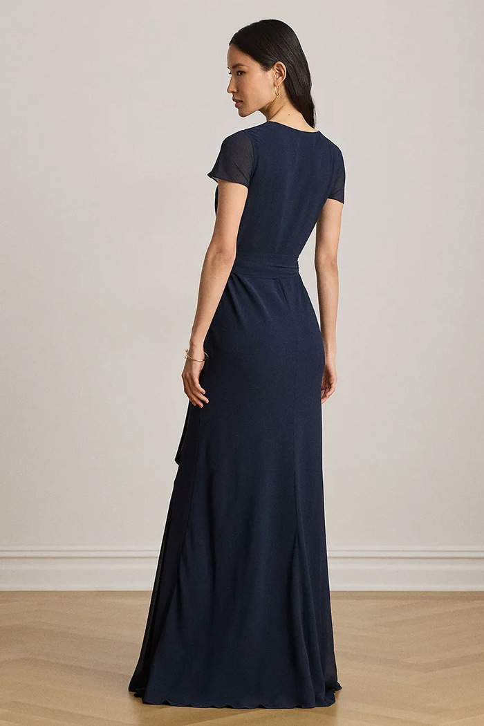 Lauren Ralph Lauren sukienka 253P14048 granatowy AW26