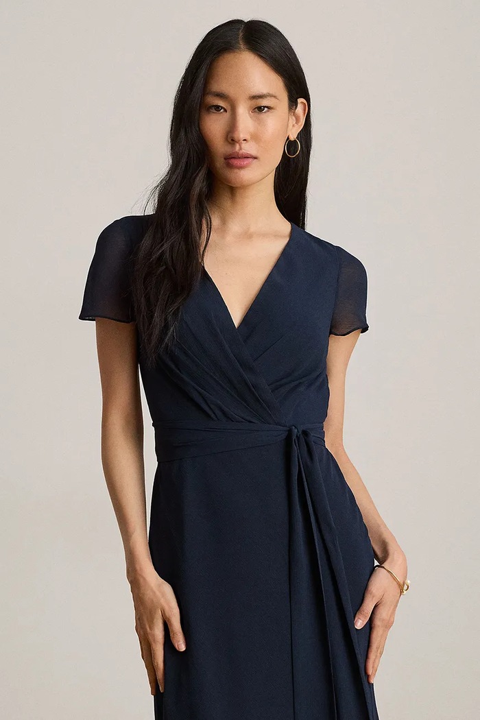 Odzież Lauren Ralph Lauren sukienka 253P14048 granatowy