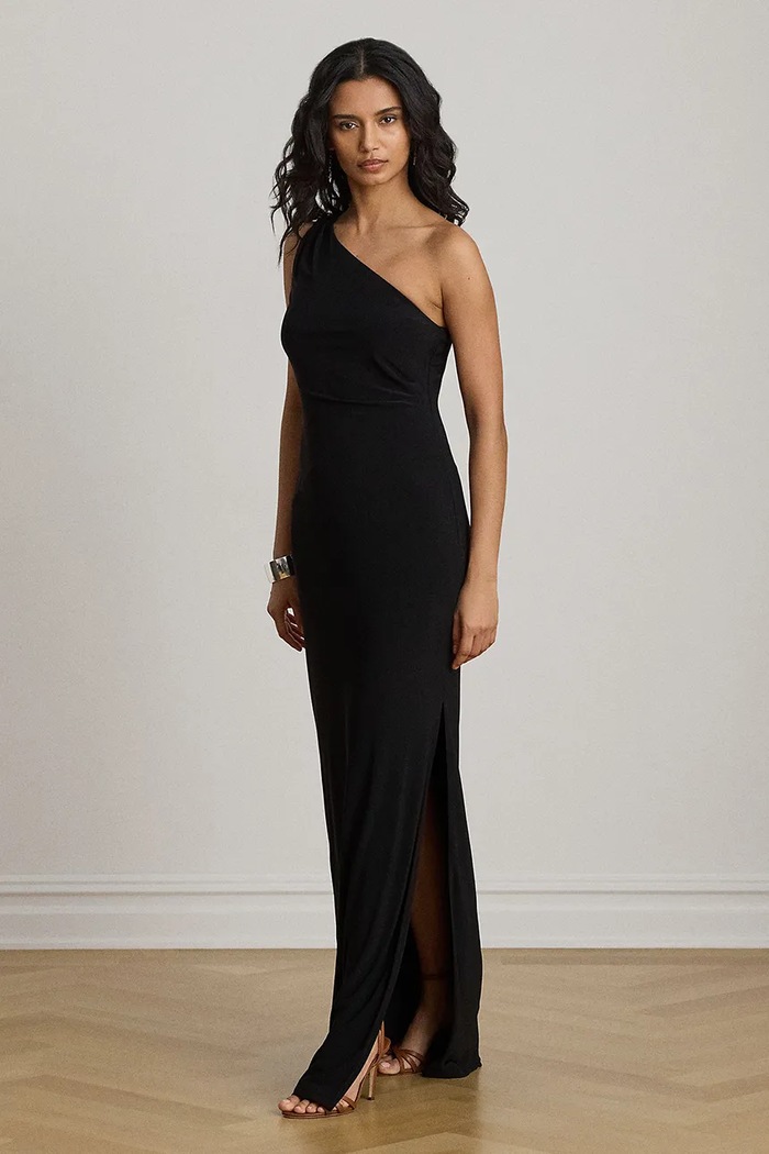 Lauren Ralph Lauren sukienka asymetryczna czarny 253P13865