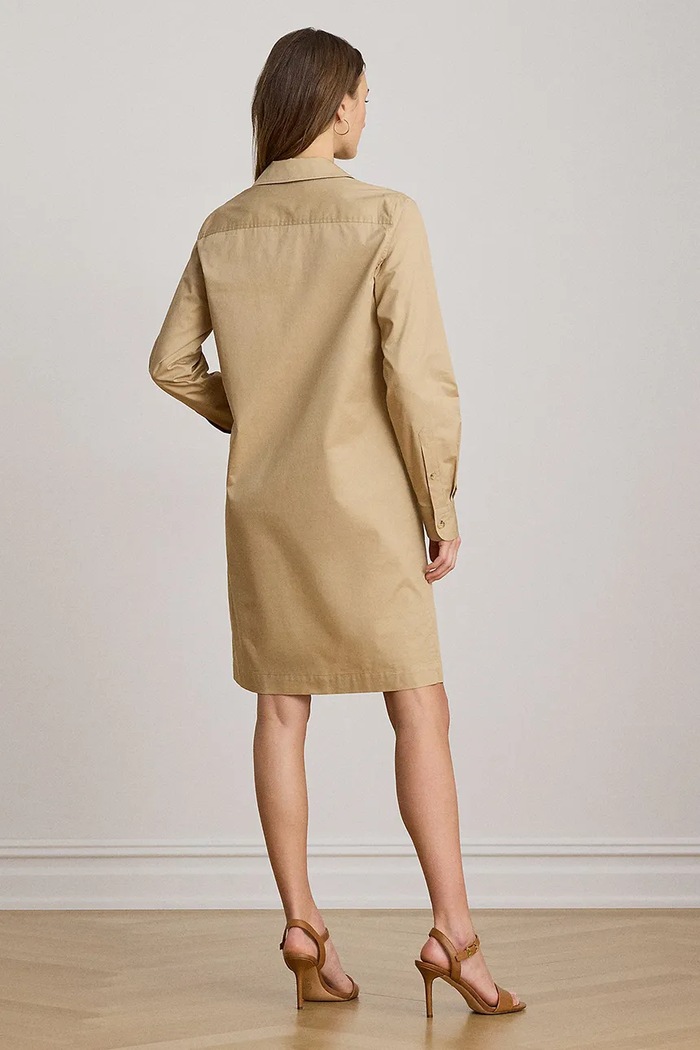 Lauren Ralph Lauren šaty bavlněné 200P13725 béžová AW26