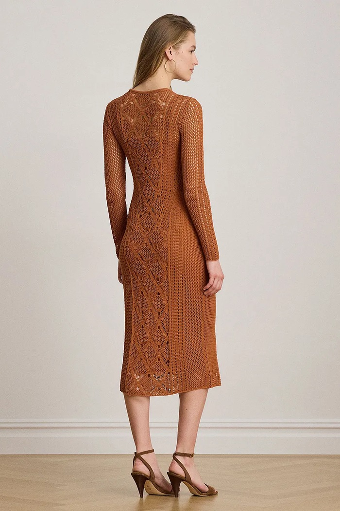 Lauren Ralph Lauren πουλόβερ με βισκόζη 200B22626 πορτοκαλί AW26