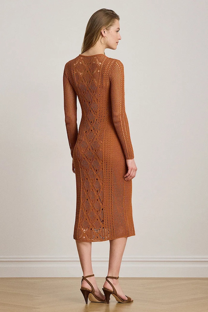 Lauren Ralph Lauren πουλόβερ με βισκόζη 200B22626 πορτοκαλί AW26