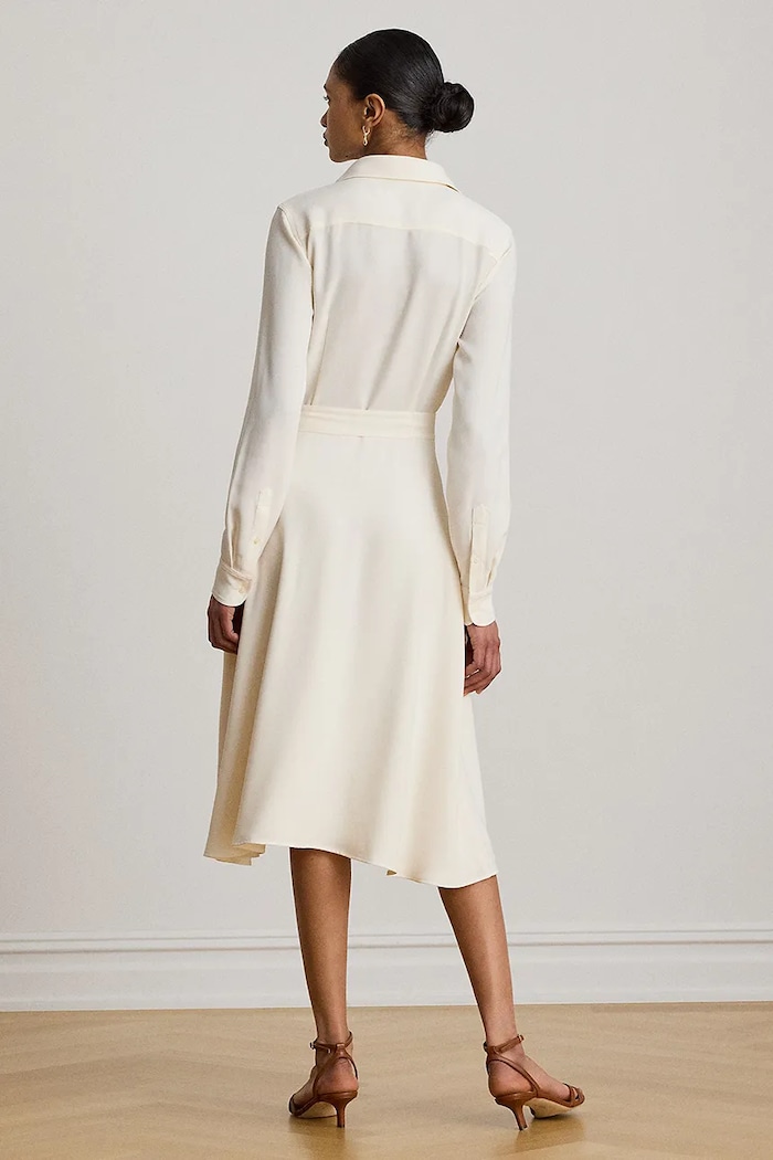 Lauren Ralph Lauren rochie evazată 200P14803 bej AW26