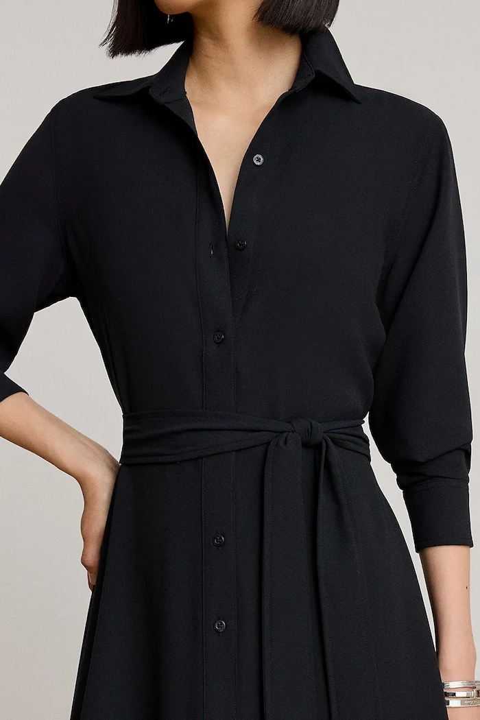 Lauren Ralph Lauren sukienka rozkloszowana czarny 200P14803
