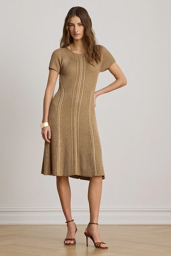 Lauren Ralph Lauren φόρεμα με βισκόζη 200P13816 πράσινο