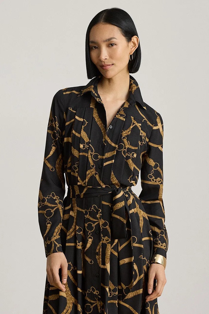 Odzież Lauren Ralph Lauren sukienka rozkloszowana 200P13730 czarny