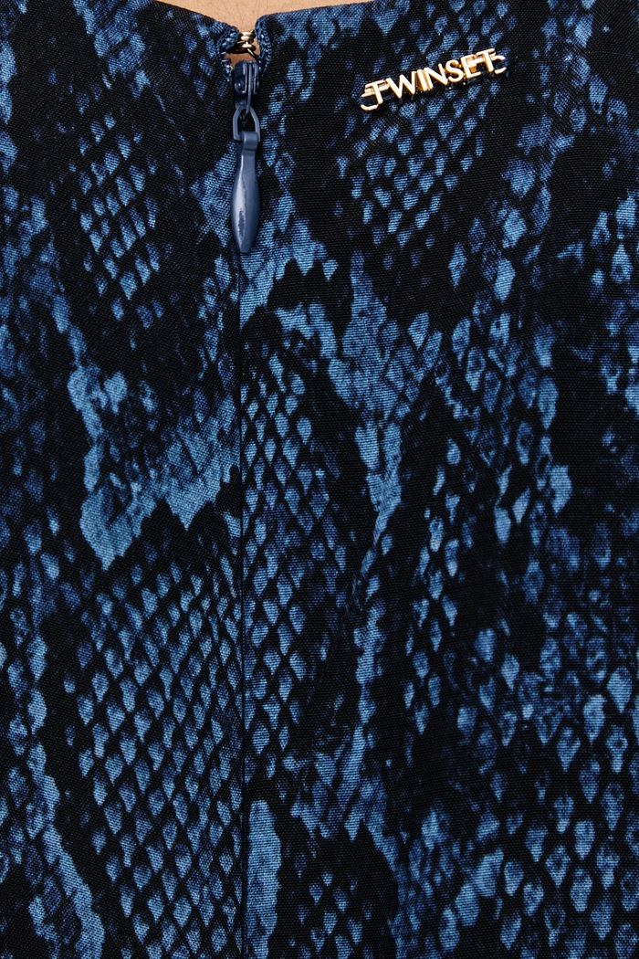 Vestito in viscosa Twinset blu navy 262TT2601