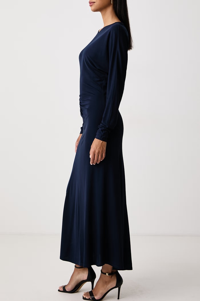 Vestito in viscosa Twinset 262TT2410 blu navy