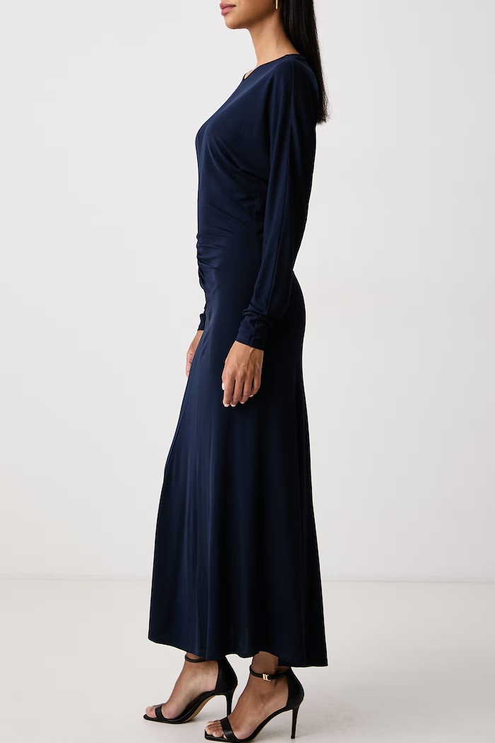 Vestito in viscosa Twinset 262TT2410 blu navy