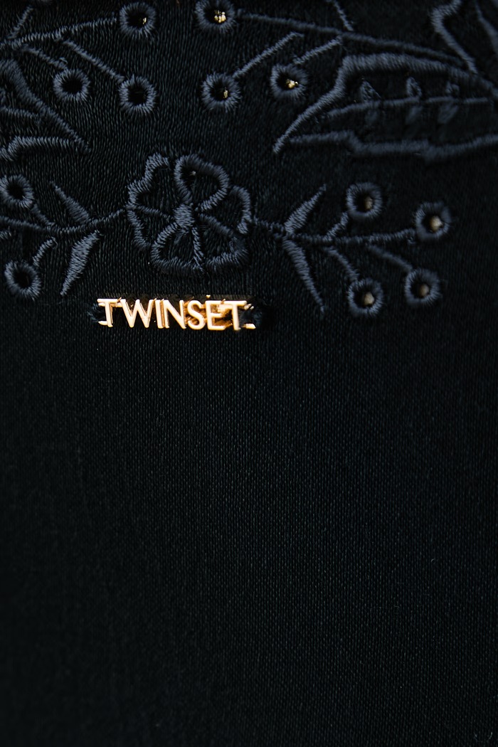 Рокля без закопчаване от вискоза Twinset черен 262TT2171