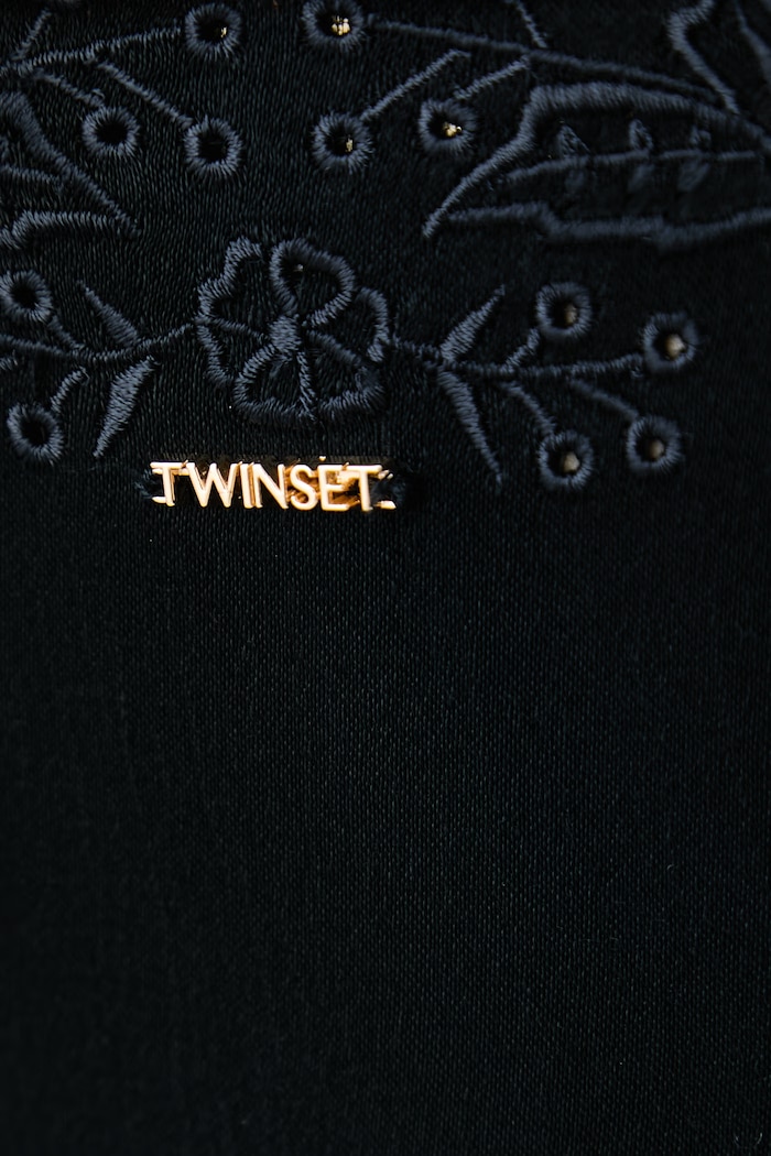 Рокля без закопчаване от вискоза Twinset черен 262TT2171