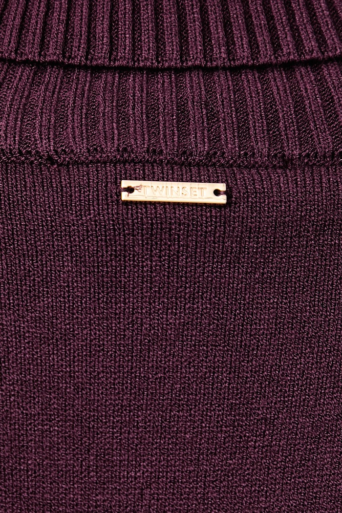Haljina s viskozom Twinset bordo 262TF3020