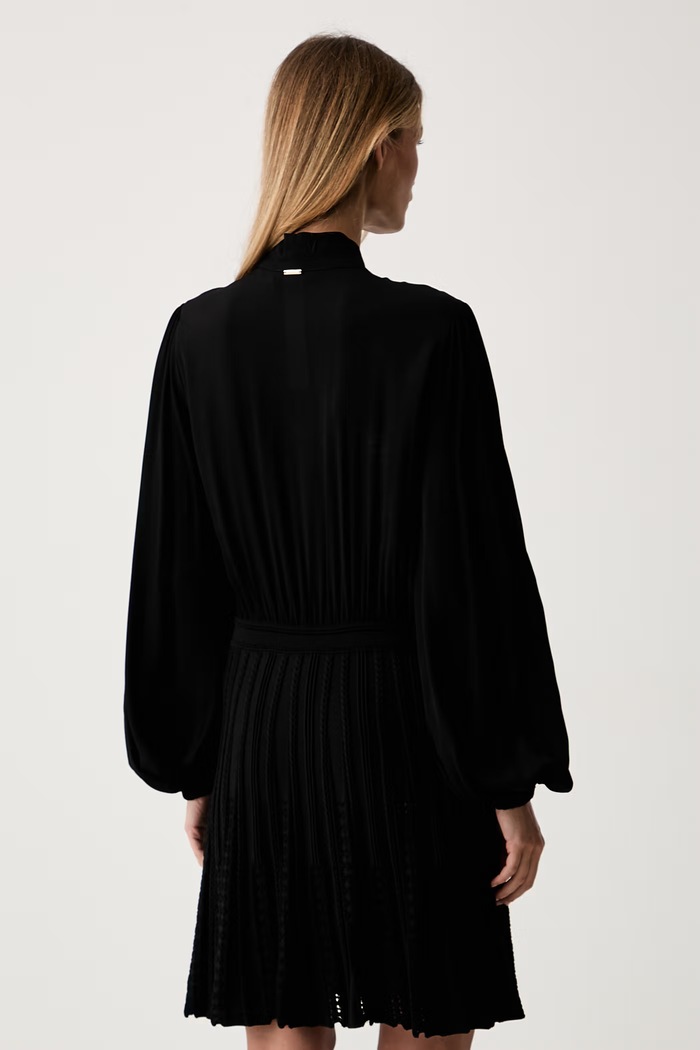 Odzież Twinset sukienka rozkloszowana 262TP3081 czarny