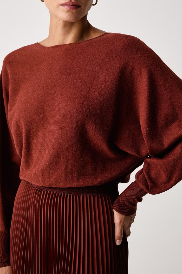 Šaty Twinset 262TP3250 burgundské