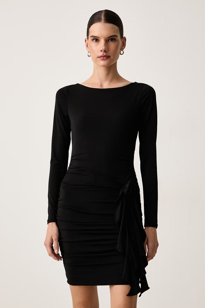 Guess Sukienka drapowana LUCY czarny W6BK19.K6104