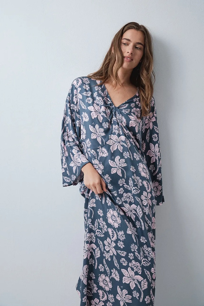 Odzież women'secret sukienka z wiskozy 4364646 niebieski
