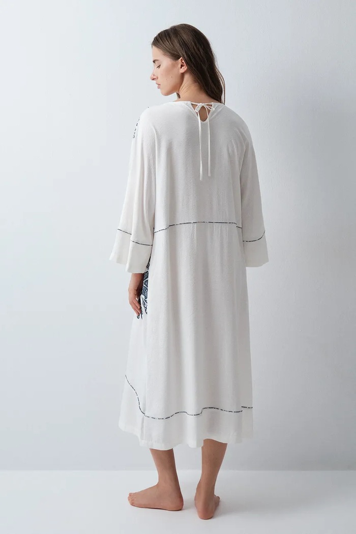 Odzież women'secret sukienka z wiskozą 4364645 beżowy
