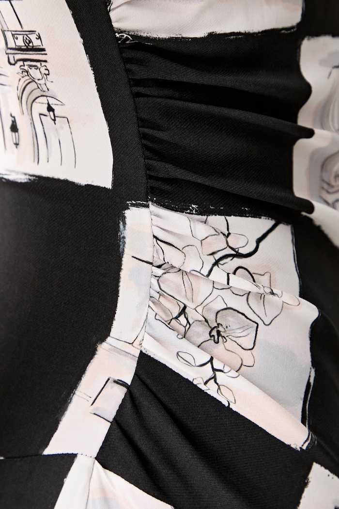 Karl Lagerfeld haljina A-kroja od viskoze B3W13021 crna