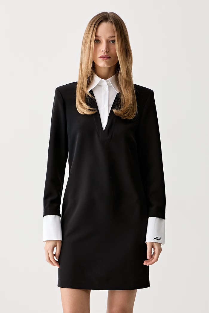 Karl Lagerfeld φόρεμα μαύρο B3W13043