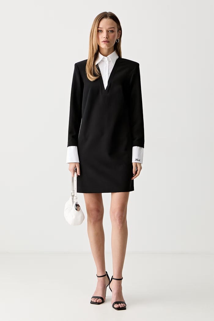 Karl Lagerfeld φόρεμα B3W13043 μαύρο AW26
