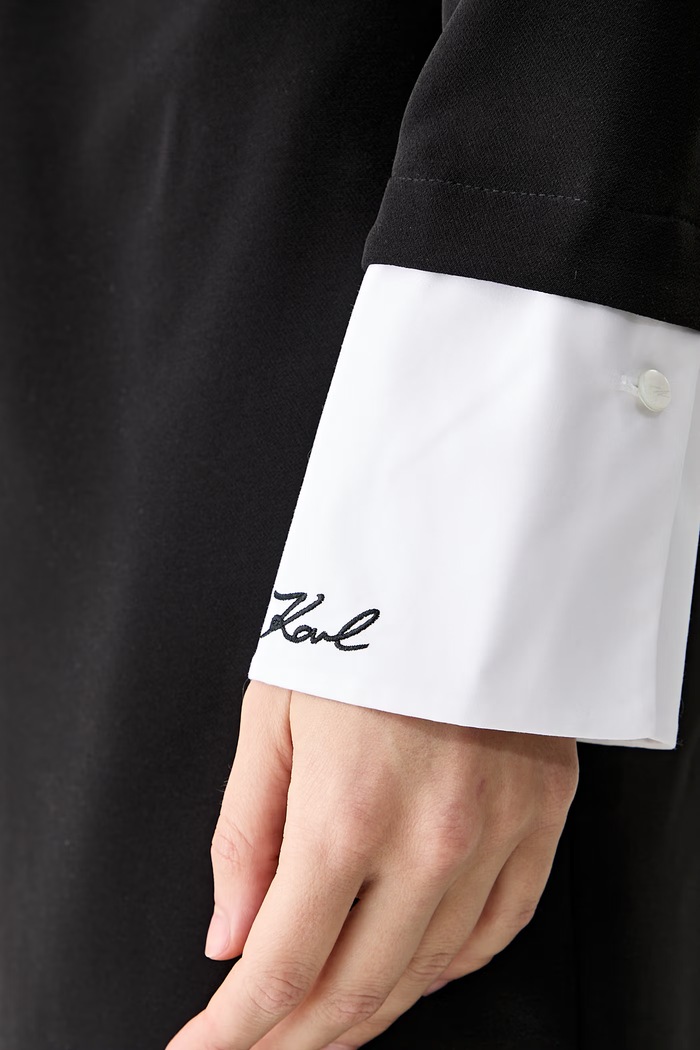 Karl Lagerfeld φόρεμα B3W13043 μαύρο