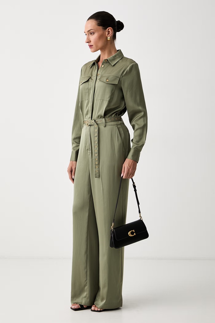 MICHAEL Michael Kors kombinezon damski MT683L5AYJ zielony AW26