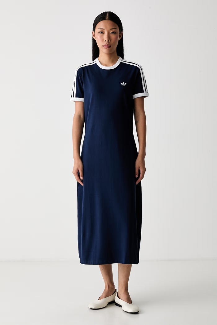 adidas Originals sukienka bawełniana z elastanem granatowy KS4766