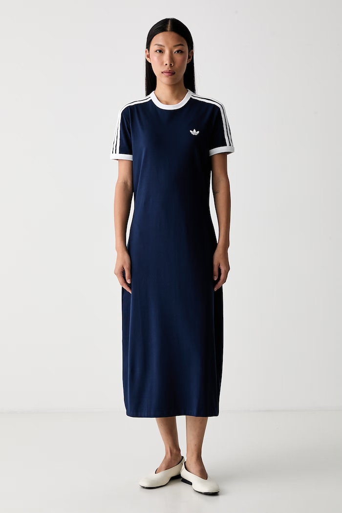 adidas Originals sukienka bawełniana z elastanem granatowy KS4766