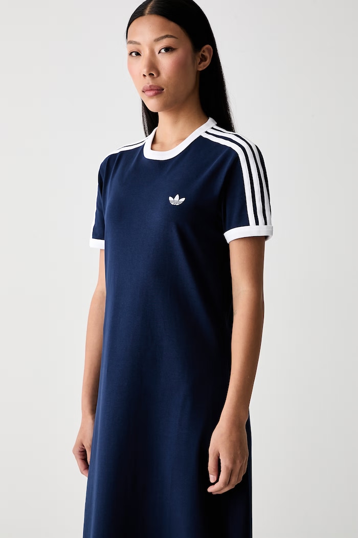 adidas Originals sukienka bawełniana z elastanem granatowy KS4766