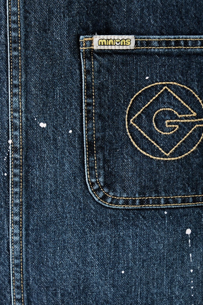 Guess Jeans šaty rifľové W6YKAS.D2259 modrá