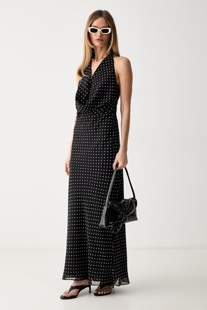 Rotate sukienka halter 116988000 czarny AW26