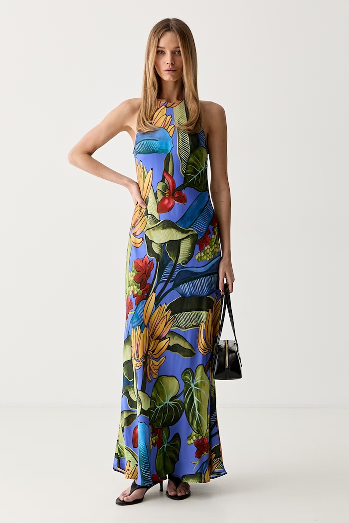 Farm Rio rochie de vară din vâscoză 363551 albastru AW26